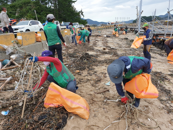    장흥군새마을회는 회진면새마을지도자협의회 30여과 함께 해양쓰레기 없는 깨끗한 바다 환경 조성과 건강한 바다 지키기 위한 해양쓰레기 수거 정화활동에 나섰다.